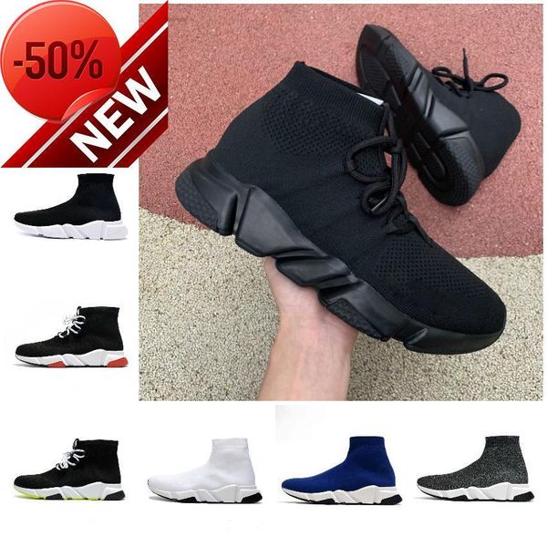 2022 designer mens knit sock shoes platform womens sneakers speed trainer triple black white blue beige classic with lace jogging walking
2022 designer mens knit sock shoes platform womens sneakers speed trainer triple black white blue beige classic with lace jogging walking