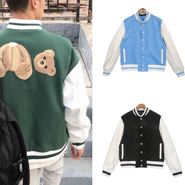 sport jacket coats designer men woman fashion sweatshirt harajuku japanese racer streetwear with human made long leather sleeve varsity, Black;brown
sport jacket coats designer men woman fashion sweatshirt harajuku japanese racer streetwear with human made long leather sleeve varsity, Black;brown