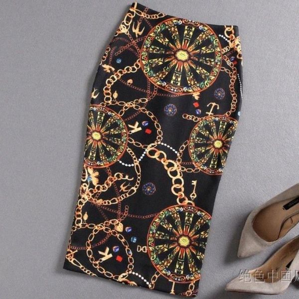 skirts 2021 spring summer women retro elegant printed skirt high waist knee length package office lady pencil g6tm#, Black
skirts 2021 spring summer women retro elegant printed skirt high waist knee length package office lady pencil g6tm#, Black