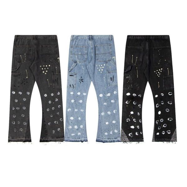 22ss gd mens jeans hand-splashed ink stitching pants men women casual flared trousers fashion hip-hop designer jeanss, Blue
22ss gd mens jeans hand-splashed ink stitching pants men women casual flared trousers fashion hip-hop designer jeanss, Blue