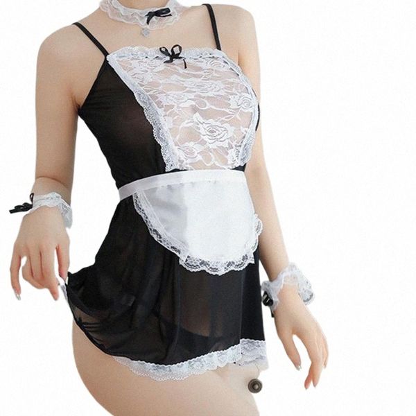 lovely net yarn perspective temptation sleepless lingerie role play lace transparent maid uniform seductive suit n01z bras sets g9kg#, Red;black
lovely net yarn perspective temptation sleepless lingerie role play lace transparent maid uniform seductive suit n01z bras sets g9kg#, Red;black