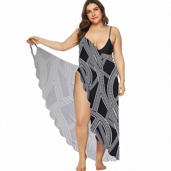 plus size beach coverups for women wear swimsuit cover up tunic swim beachdress 2021 women's swimwear o406#, White;black
plus size beach coverups for women wear swimsuit cover up tunic swim beachdress 2021 women's swimwear o406#, White;black