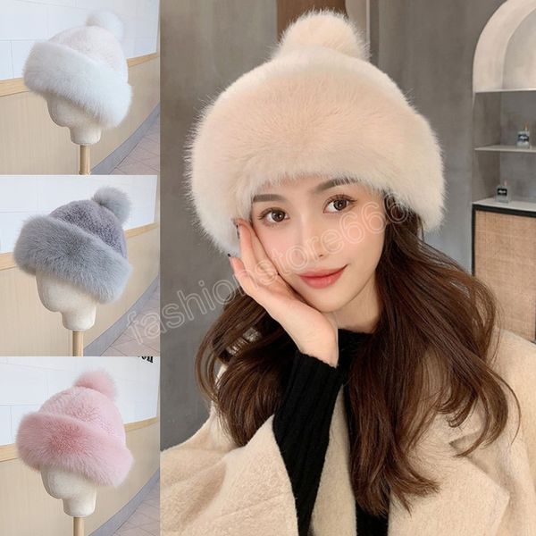 cute pompom faux fur hats for women winter thick warm beanie plush solid skullies beanies woman hats outdoor, Blue;gray
cute pompom faux fur hats for women winter thick warm beanie plush solid skullies beanies woman hats outdoor, Blue;gray