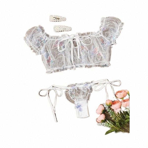 white butterfly print bardot mesh lingerie set women 2021 see-through nightwear transparent and thongs erotic sets bras h1oa#, Red;black
white butterfly print bardot mesh lingerie set women 2021 see-through nightwear transparent and thongs erotic sets bras h1oa#, Red;black