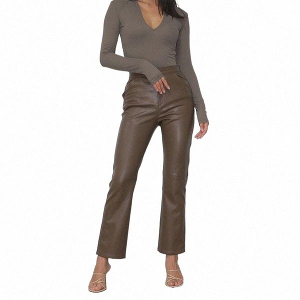 women's pants & capris faux pu brown black leather women spring fall straight trousers streetwear fashion elegant high waist female o2u, Black;white
women's pants & capris faux pu brown black leather women spring fall straight trousers streetwear fashion elegant high waist female o2u, Black;white