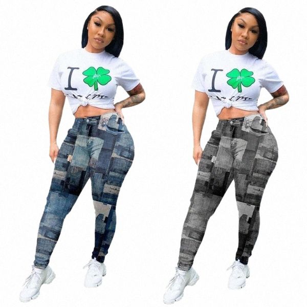 european and american women's trousers imitation denim printed casual pants pencil streetwear women & capris s70z#, Black;white
european and american women's trousers imitation denim printed casual pants pencil streetwear women & capris s70z#, Black;white