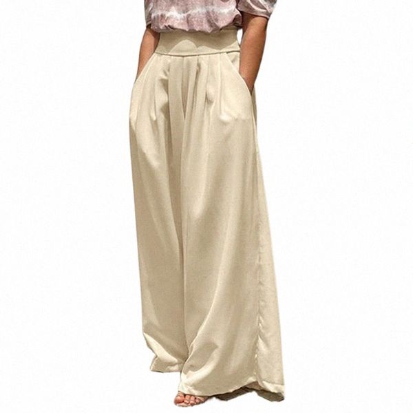 s-5xl plus size women wide leg pants celmia fashion high waist pleated trousers office casual solid color work long pantalones women's, Black;white
s-5xl plus size women wide leg pants celmia fashion high waist pleated trousers office casual solid color work long pantalones women's, Black;white