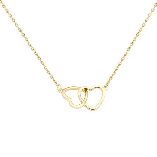 Double Heart Buckle Pendant Stainless Steel Gold Colour Necklace Sweet Accessories Daily Outfit Clavicle Chain For Woman
Double Heart Buckle Pendant Stainless Steel Gold Colour Necklace Sweet Accessories Daily Outfit Clavicle Chain For Woman