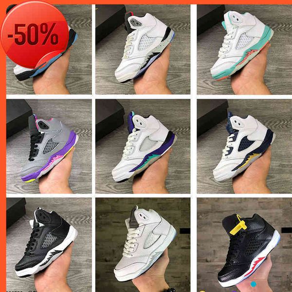 2022with box kids infants jumpman 5 basketball shoes boys sneakers 5s v trainers camo deadly pink wolf grey sun blush fire red blue grape, Black
2022with box kids infants jumpman 5 basketball shoes boys sneakers 5s v trainers camo deadly pink wolf grey sun blush fire red blue grape, Black