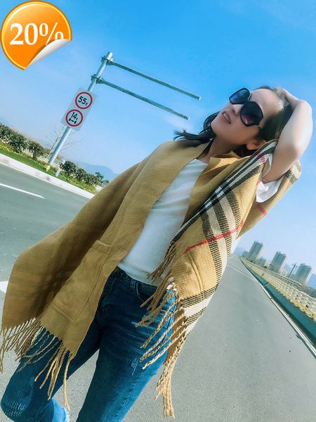 new design scarf autumn and winter style pocket check imitation cashmere shawl, Blue;gray
new design scarf autumn and winter style pocket check imitation cashmere shawl, Blue;gray