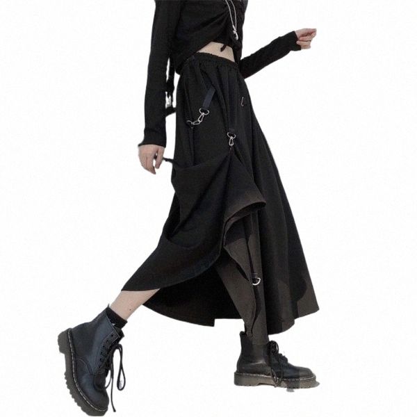 skirts gothic black metal button loose pleated high waist long punk style korean women midi big swing dark academia saia 44hd#
skirts gothic black metal button loose pleated high waist long punk style korean women midi big swing dark academia saia 44hd#