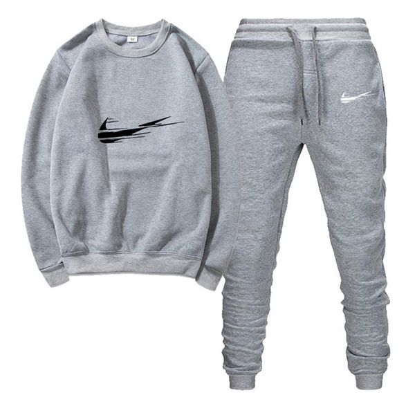 2020 designer fitness tracksuit spring autumn o-neck black and white sets casual mens clothing 2pc sweatshirt sweat pants328a, Gray
2020 designer fitness tracksuit spring autumn o-neck black and white sets casual mens clothing 2pc sweatshirt sweat pants328a, Gray