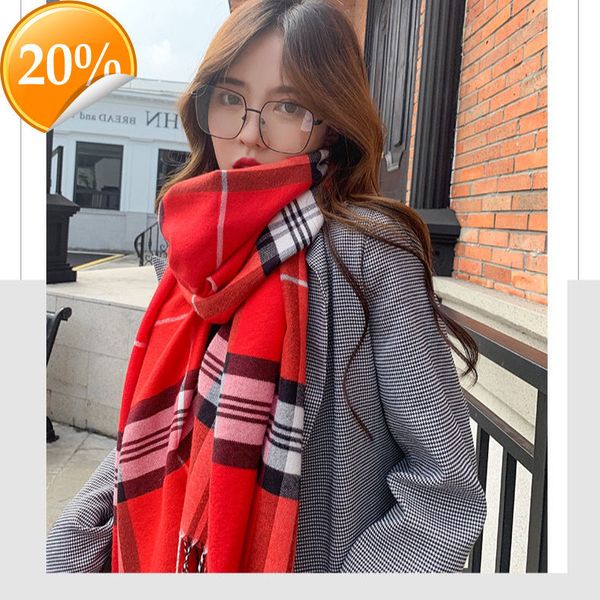 new design scarf women's autumn and winter classic english plaid oversized cashmere couple thickened versatile shawl warm bib, Blue;gray
new design scarf women's autumn and winter classic english plaid oversized cashmere couple thickened versatile shawl warm bib, Blue;gray