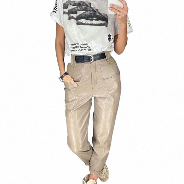 women's pants & capris women pu solid color big pocket high waist straight leather autumn daily commuting fit black/beige a3sn#, Black;white
women's pants & capris women pu solid color big pocket high waist straight leather autumn daily commuting fit black/beige a3sn#, Black;white