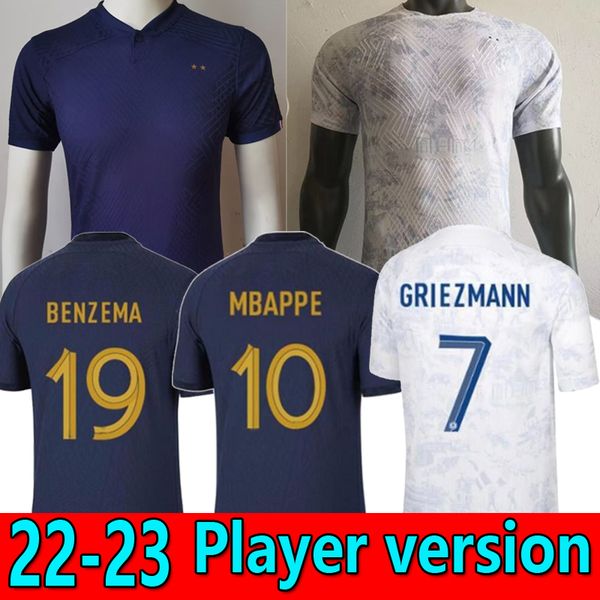 player version 22 23 benzema mbappe soccer jersey french griezmann kante world pogba cup zidane giroud matuidi kimpembe varane equipement ma, Black
player version 22 23 benzema mbappe soccer jersey french griezmann kante world pogba cup zidane giroud matuidi kimpembe varane equipement ma, Black