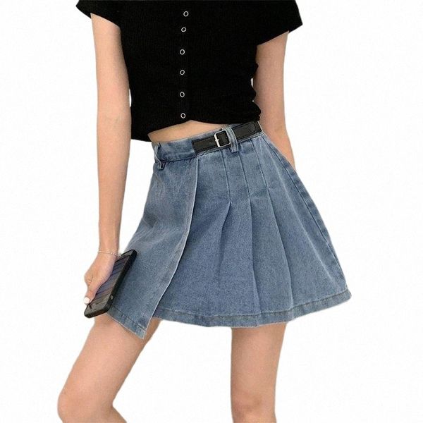 skirts female denim asymmetry pleated skirt a-line flared w2cf#, Black 
skirts female denim asymmetry pleated skirt a-line flared w2cf#, Black