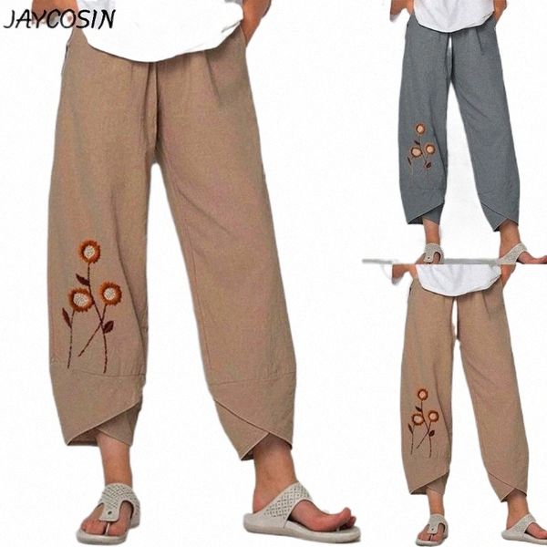 vintage linen pants women's summer trousers embroidery casual elastic waist asymmetrical pantalon female cropped & capris z4rm#, Black;white
vintage linen pants women's summer trousers embroidery casual elastic waist asymmetrical pantalon female cropped & capris z4rm#, Black;white