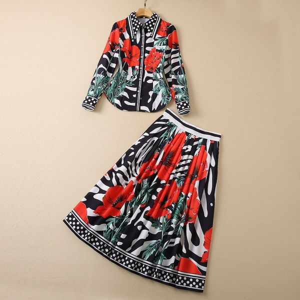 two piece dress new european and american women's wear for winter 2022 long sleeve floral polka dot print shirt pleated skirt fashion s, White
two piece dress new european and american women's wear for winter 2022 long sleeve floral polka dot print shirt pleated skirt fashion s, White