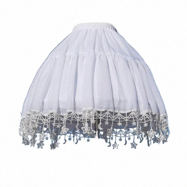 women underskirt petticoat for lolita girls elastic waist mid-length fishbone support violent carmen tutu skirt moon star river skirts m1uf#, Black
women underskirt petticoat for lolita girls elastic waist mid-length fishbone support violent carmen tutu skirt moon star river skirts m1uf#, Black