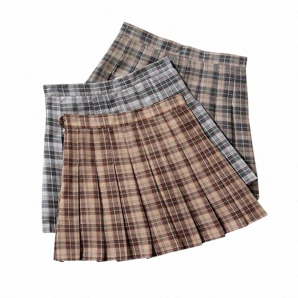 plaid skirt women high waist mini pleated skirts summer fashion ladies girl a-line streetwear female short k59o#, Black
plaid skirt women high waist mini pleated skirts summer fashion ladies girl a-line streetwear female short k59o#, Black
