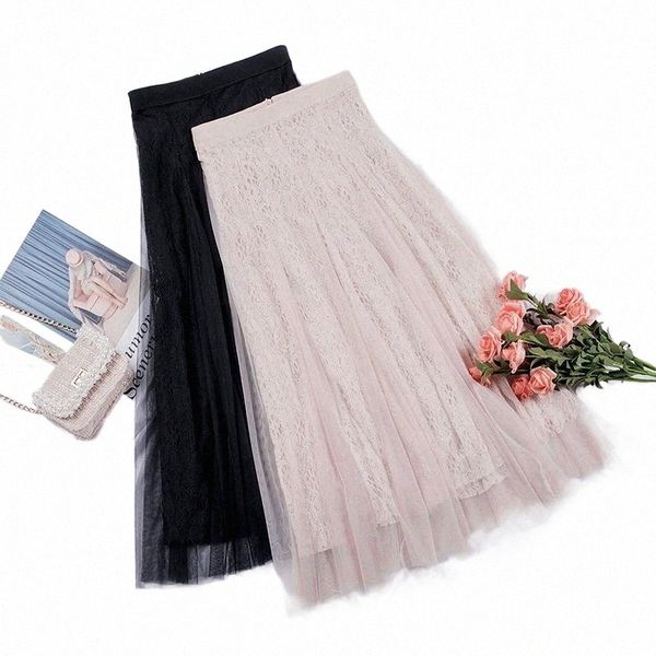 skirts ftlzz women sweet ruffle tulle skirt high waist lady elegant vintage pleated female a-line lace maxi long b2ax#, Black
skirts ftlzz women sweet ruffle tulle skirt high waist lady elegant vintage pleated female a-line lace maxi long b2ax#, Black