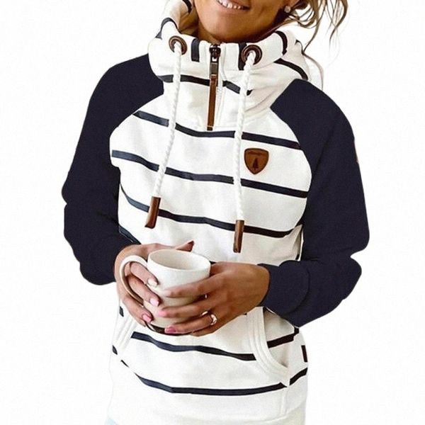 women hoodie stripe hoodies sweatshirt long sleeve clothes pocket zipper female spring thick outwear women's & sweatshirts e0jr#, Black
women hoodie stripe hoodies sweatshirt long sleeve clothes pocket zipper female spring thick outwear women's & sweatshirts e0jr#, Black