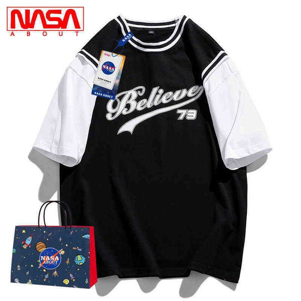 men's t-shirts co branded short sleeve t-shirt men's summer fashion brand ins fake two loose half shirt, White;black
men's t-shirts co branded short sleeve t-shirt men's summer fashion brand ins fake two loose half shirt, White;black