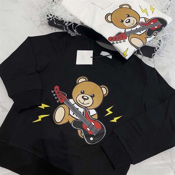 kids streetwear fashion sweatshirts hip hop style sweatshirt boys girls baby guitar bear printed hoodies casual pullover size 90-130268s, Black 
kids streetwear fashion sweatshirts hip hop style sweatshirt boys girls baby guitar bear printed hoodies casual pullover size 90-130268s, Black