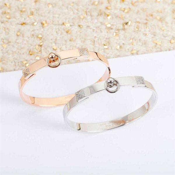 luxury h brand pure 925 sterling silver jewelry for women lock bangle rose gold knot bangle wedding jewelry engagement bracelet half di3091, Black
luxury h brand pure 925 sterling silver jewelry for women lock bangle rose gold knot bangle wedding jewelry engagement bracelet half di3091, Black
