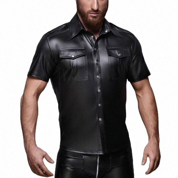 men faux leather shirts pu t fitness gay latex t-shirt tees mens stage tee party clubwear bras sets w5hk#, Red;black
men faux leather shirts pu t fitness gay latex t-shirt tees mens stage tee party clubwear bras sets w5hk#, Red;black