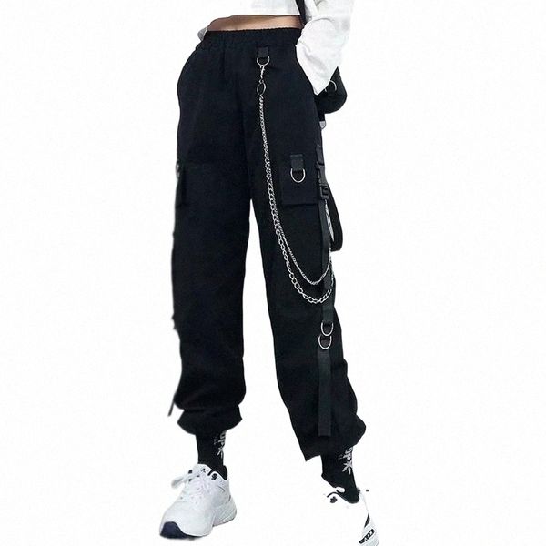 summer punk pockets chain women cargo pants high waist women's harem 2021 streetwear harajuku ladies jogger trousers & capris 42ea#, Black;white
summer punk pockets chain women cargo pants high waist women's harem 2021 streetwear harajuku ladies jogger trousers & capris 42ea#, Black;white