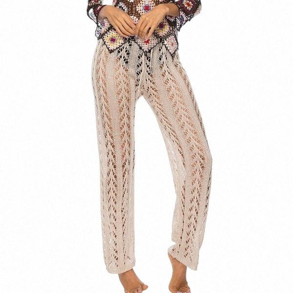 women's swimwear lu's chic crochet knitted solid long bikini swimsuit cover up beach pants bathing suit coverups e8du#, White;black
women's swimwear lu's chic crochet knitted solid long bikini swimsuit cover up beach pants bathing suit coverups e8du#, White;black