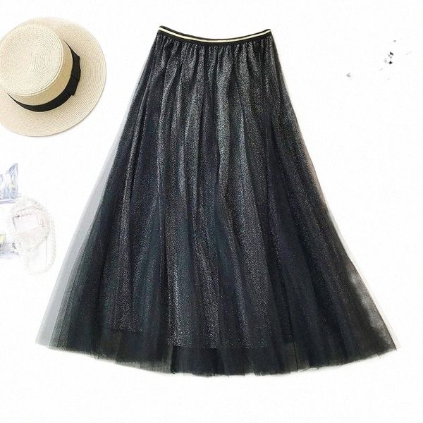 skirts spring summer vintage womens elastic high waist tulle mesh skirt long pleated tutu female f7e7#, Black
skirts spring summer vintage womens elastic high waist tulle mesh skirt long pleated tutu female f7e7#, Black
