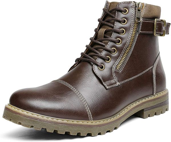 winter men's motorcycle combat oxford boots fur lined thermal zip-up boots brown, Black
winter men's motorcycle combat oxford boots fur lined thermal zip-up boots brown, Black