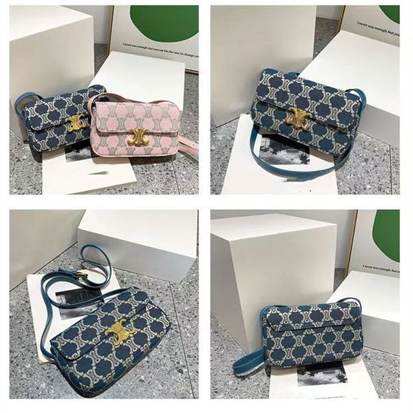 2023 lisa one-shoulder messenger bag denim canvas underarm bag new trendy retro wild baguette bag
2023 lisa one-shoulder messenger bag denim canvas underarm bag new trendy retro wild baguette bag