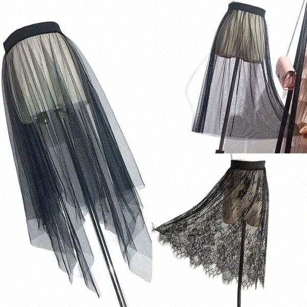 skirts summer women mesh lace casual tulle skirt high waist elastic transparent asymmetry black overskirt j8ul#
skirts summer women mesh lace casual tulle skirt high waist elastic transparent asymmetry black overskirt j8ul#