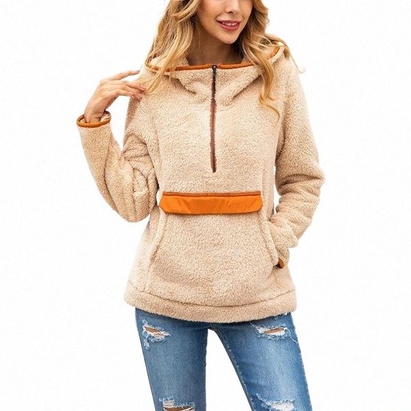 women's hoodies & sweatshirts faux fur hooded womens pockets women patchwork pullover fleece autumn winter sweatshirt coat 733b#, Black
women's hoodies & sweatshirts faux fur hooded womens pockets women patchwork pullover fleece autumn winter sweatshirt coat 733b#, Black
