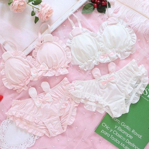 bras sets cute japanese lolita kawaii bow ruffle white underwear set female ears lingerie women's bra & panties s9rx#, Red;black
bras sets cute japanese lolita kawaii bow ruffle white underwear set female ears lingerie women's bra & panties s9rx#, Red;black