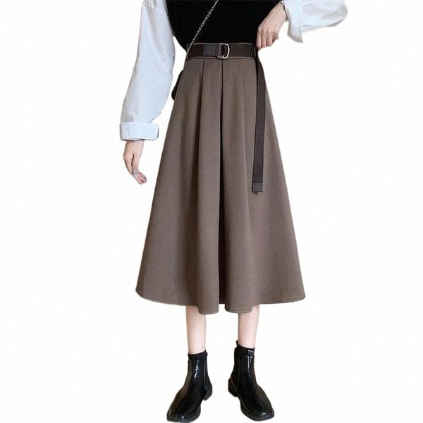 skirts mid skirt women 2021 solid simple elegant high waist a-line korean loose retro casual all-match with belt maxi streetwear 76mr#, Black
skirts mid skirt women 2021 solid simple elegant high waist a-line korean loose retro casual all-match with belt maxi streetwear 76mr#, Black