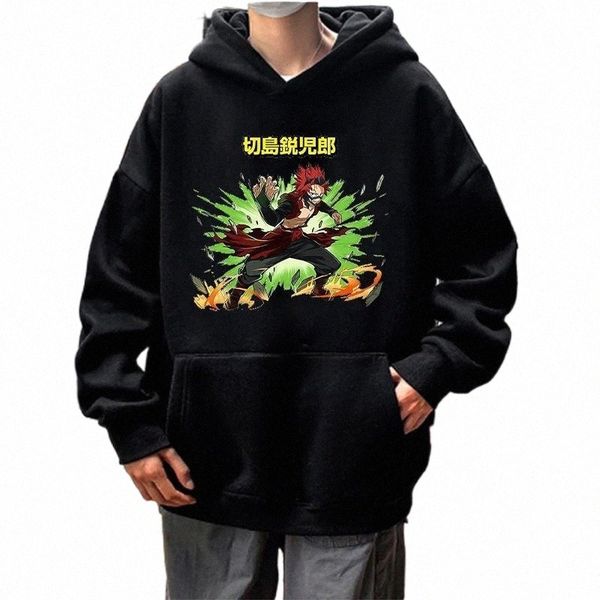 my hero academia hoodies funny anime kirishima eijiro printed hooded sweatshirts women's cartoon pullovers winter male & 871j#, Black
my hero academia hoodies funny anime kirishima eijiro printed hooded sweatshirts women's cartoon pullovers winter male & 871j#, Black