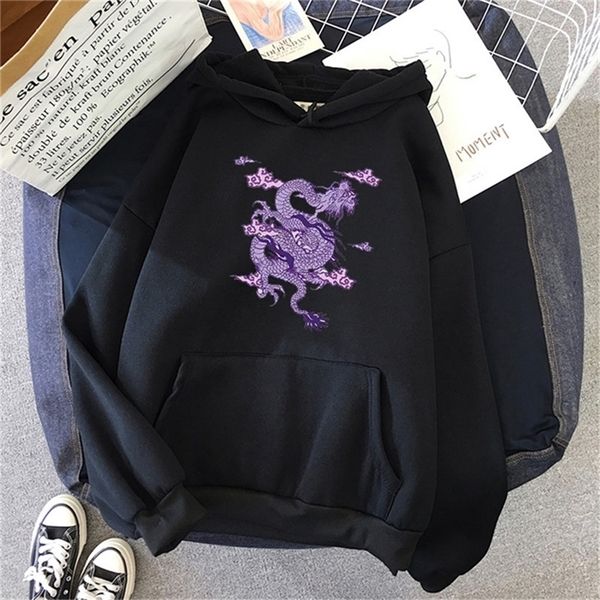women's hoodies sweatshirts dragon print sweatshirt women hoodie cute hip hop oversized kawaii womens clothes oversized crewneck 22091, Black
women's hoodies sweatshirts dragon print sweatshirt women hoodie cute hip hop oversized kawaii womens clothes oversized crewneck 22091, Black