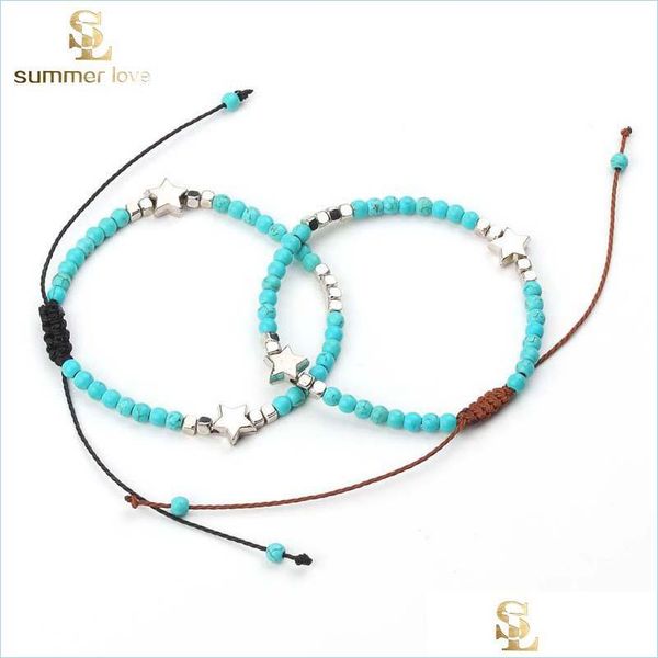 link chain 4mm turquoise beads bracelet for women sier color star ccb adjustable size handmade woven fashion jewelry drop delivery 2 dhrmg, Black
link chain 4mm turquoise beads bracelet for women sier color star ccb adjustable size handmade woven fashion jewelry drop delivery 2 dhrmg, Black