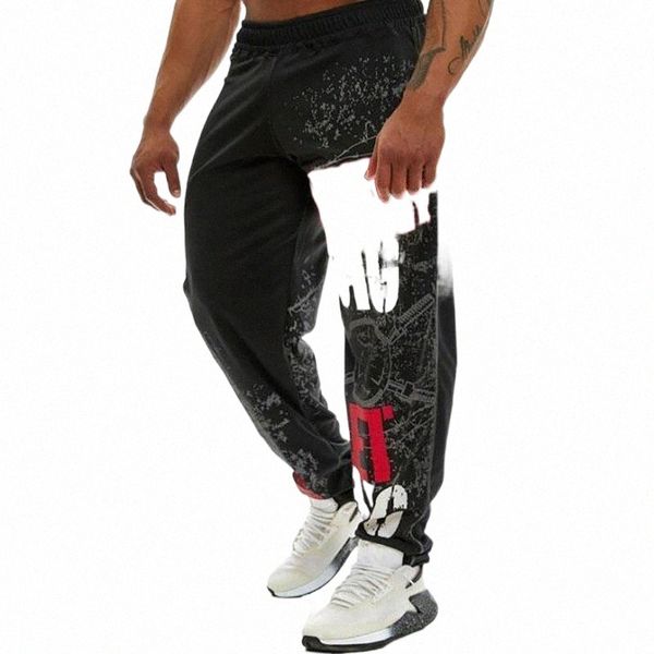 men's pants muscle sweatpants fitness training joggers casual autumn fashion streetwear men elastic waistband1 63bw#, Black
men's pants muscle sweatpants fitness training joggers casual autumn fashion streetwear men elastic waistband1 63bw#, Black