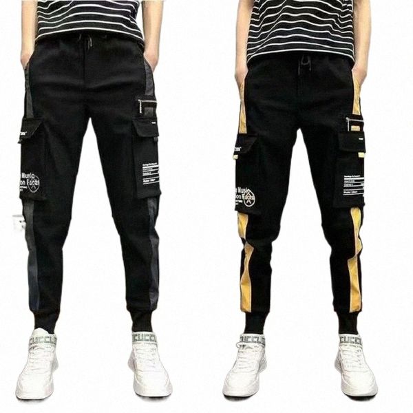 men's pants spring tooling male korean version loose trend thin section waist slimming trendy casual streetwear trousers cargo k3mk#, Black
men's pants spring tooling male korean version loose trend thin section waist slimming trendy casual streetwear trousers cargo k3mk#, Black