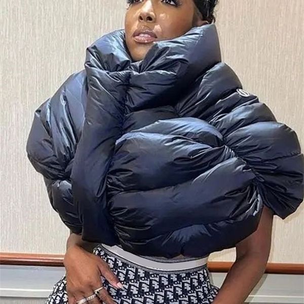 women's down parkas xikirrgular coat women autumn fashion stand collar zip puffer jacket hipster streetwear elegant overcoat cropped ve, Black
women's down parkas xikirrgular coat women autumn fashion stand collar zip puffer jacket hipster streetwear elegant overcoat cropped ve, Black