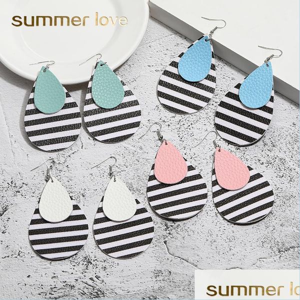 dangle chandelier women fashion waterdrop pu leather earring personalized design zebra stripes double layer jewelry statement hook d dhagq, Silver
dangle chandelier women fashion waterdrop pu leather earring personalized design zebra stripes double layer jewelry statement hook d dhagq, Silver