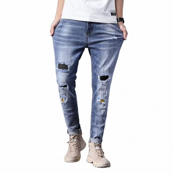 men's jeans straight men high waist jean boyfriend streetwear skinny cacual designer long denim pants trousers a1ik#, Blue
men's jeans straight men high waist jean boyfriend streetwear skinny cacual designer long denim pants trousers a1ik#, Blue