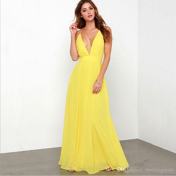 yellow backless bridesmaids dresses deep v neck spaghetti chiffion beach bridesmaid gown cross strap for wedding party gowns, White;pink
yellow backless bridesmaids dresses deep v neck spaghetti chiffion beach bridesmaid gown cross strap for wedding party gowns, White;pink