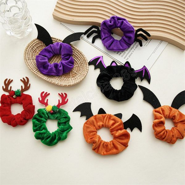 halloween christmas flannel scrunchie velvet women elastic hair band ponytail holder festival hair accessory, Slivery;white
halloween christmas flannel scrunchie velvet women elastic hair band ponytail holder festival hair accessory, Slivery;white