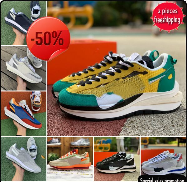 sacais summit white waffle ldv running shoes daybreak fragment blue void wolf grey bright citron vaporwaffle royal red green gusto black